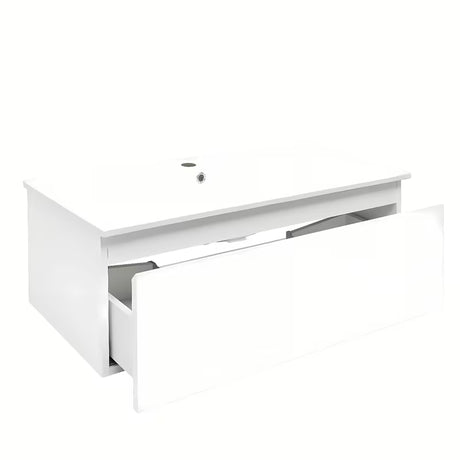 Viseča kopalniška omarica SAT B-Way 1 s keramičkim umivaonikom u bijeloj boji sa sjajnom završnom obradom