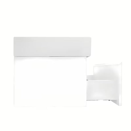 Viseča kopalniška omarica SAT B-Way 1 s keramičkim dvostrukim umivaonikom u sjajnoj bijeloj boji