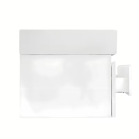 Viseča kopalniška omarica SAT B-Way 1 s keramičkim dvostrukim umivaonikom u sjajnoj bijeloj boji