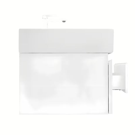 Viseča kopalniška omarica SAT B-Way 1 s keramičkim dvostrukim umivaonikom u sjajnoj bijeloj boji
