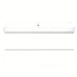 Viseča kopalniška omarica s keramičkim umivaonikom SAT B-Way 1 u bijeloj sjajnoj boji