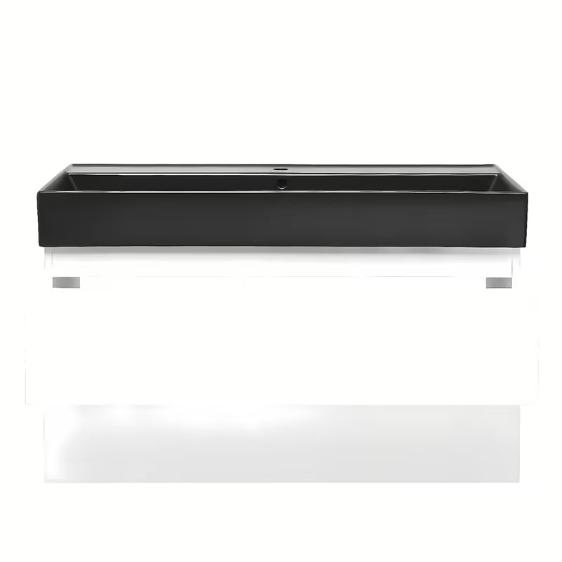 Viseča kopalniška omarica z umivalnikom SAT B-Way 1 u sjajnoj bijeloj boji 99x50x45 cm