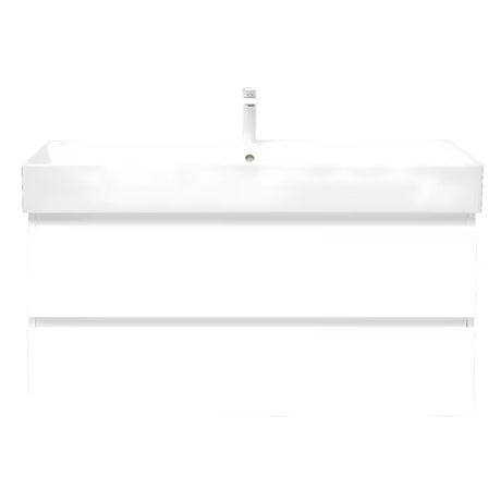 Viseča kopalniška omarica SAT B-Way 1 s keramičkim umivaonikom u bijeloj boji sa sjajnom završnom obradom.