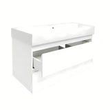 Viseča kopalniška omarica s keramičkim umivaonikom SAT B-Way 1 u sjajnoj bijeloj boji