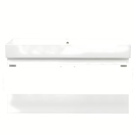 Viseča kopalniška omarica s keramičkim umivaonikom SAT B-Way 1 u sjajnoj bijeloj boji