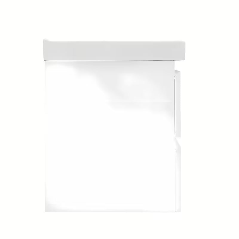 Viseča kopalniška omarica s keramičkim umivaonikom SAT B-Way 1 u bijeloj boji sa sjajnom površinom