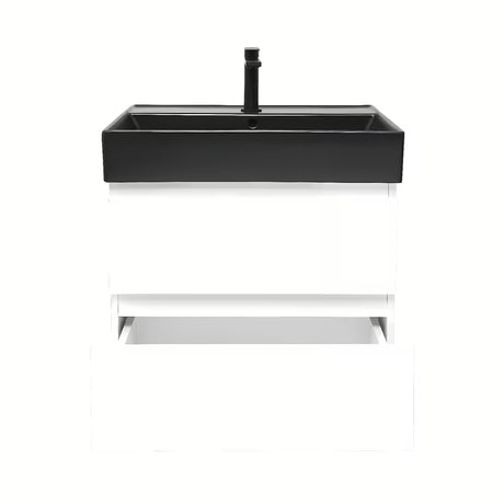 Viseča kopalniška omarica z umivalnikom SAT B-Way 1 u bijelom sjaju