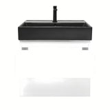 Viseča kopalniška omarica z umivalnikom SAT B-Way 1 u bijelom sjaju