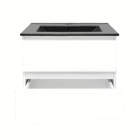 Viseča kopalniška omarica SAT B-Way 1 z umivalnikom u sjajno bijeloj boji