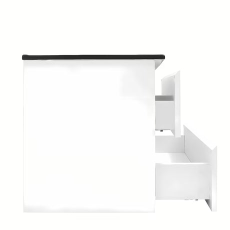 Viseča kopalniška omarica SAT B-Way 1 z umivalnikom u sjajno bijeloj boji