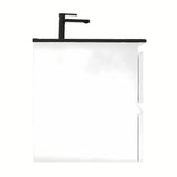 Viseča kopalniška omarica z umivalnikom SAT B-Way 1 u sjajno bijeloj boji s dvije ladice