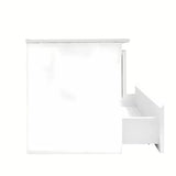 Viseča kopalniška omarica s keramičkim umivaonikom SAT B-Way 1 u sjajno bijeloj boji s dvije ladice