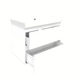 Viseča kopalniška omarica s keramičkim umivaonikom SAT B-Way 1 u sjajnoj bijeloj boji