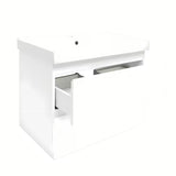 Viseča kopalniška omarica s keramičkim umivaonikom SAT B-Way 1 u sjajnoj bijeloj boji