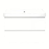 Viseča kopalniška omarica s keramičkim umivaonikom SAT B-Way 1 u sjajnoj bijeloj boji