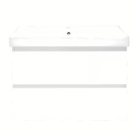 Viseča kopalniška omarica s keramičkim umivaonikom SAT B-Way 1 u sjajnoj bijeloj boji