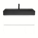 Viseča kopalniška omarica s keramičkim umivaonikom SAT B-Way 1 u sjajno bijeloj boji