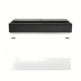 Viseča kopalniška omarica s keramičkim umivaonikom SAT B-Way 1 u sjajnoj bijeloj boji, 79x50x45 cm.