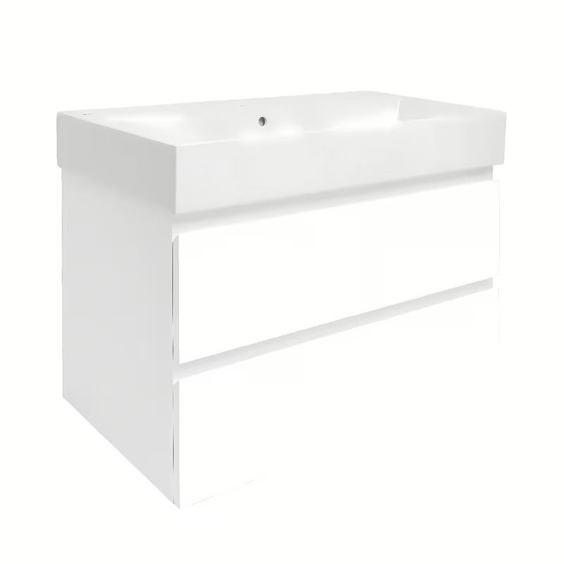 Viseča kopalniška omarica z umivalnikom SAT B-Way 1 u sjajnoj bijeloj boji