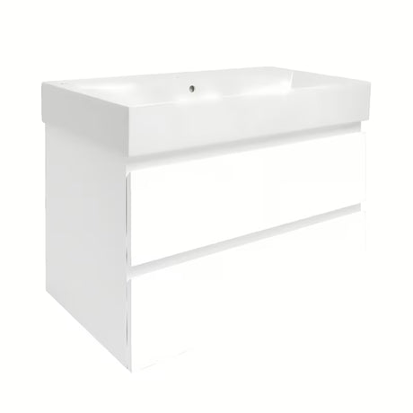 Viseča kopalniška omarica z umivalnikom SAT B-Way 1 u sjajnoj bijeloj boji