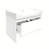 Viseča kopalniška omarica z umivalnikom SAT B-Way 1 u sjajnoj bijeloj boji