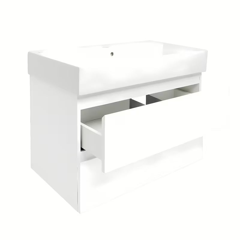 Viseča kopalniška omarica z umivalnikom SAT B-Way 1 u sjajnoj bijeloj boji