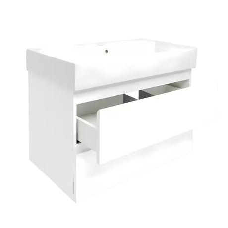 Viseča kopalniška omarica z umivalnikom SAT B-Way 1 u sjajnoj bijeloj boji