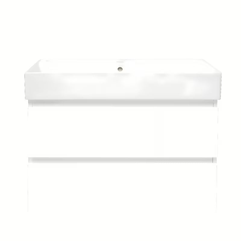 Viseča kopalniška omarica z umivalnikom SAT B-Way 1 u sjajnoj bijeloj boji