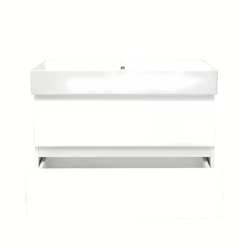 Viseča kopalniška omarica z umivalnikom SAT B-Way 1 u sjajnoj bijeloj boji