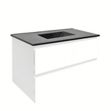 Viseča kopalniška omarica z umivalnikom SAT B-Way 1 u sjajnoj bijeloj boji s dvije ladice