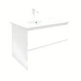 Viseča kopalniška omarica z umivalnikom SAT B-Way 1 u sjajnoj bijeloj boji