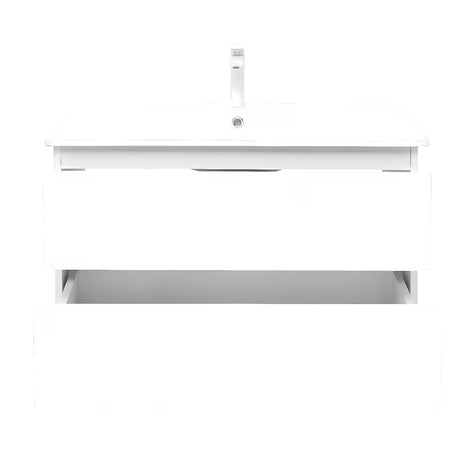 Viseča kopalniška omarica z umivalnikom SAT B-Way 1 u sjajnoj bijeloj boji