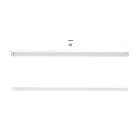 Viseča kopalniška omarica z umivalnikom SAT B-Way 1 u bijelom sjaju s dvije ladice