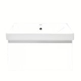 Viseča kopalniška omarica s keramičkim umivaonikom SAT B-Way 1 u sjajnoj bijeloj boji