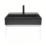 Viseča kopalniška omarica s keramičkim umivaonikom SAT B-Way u sjajnoj bijeloj boji 59x45x30 cm