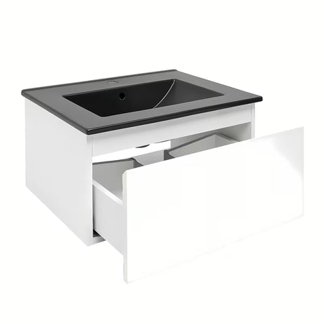 Viseča kopalniška omarica z umivalnikom SAT B-Way 1 u sjajnoj bijeloj boji