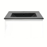 Viseča kopalniška omarica z umivalnikom SAT B-Way 1 u sjajnoj bijeloj boji