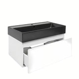 Viseča kopalniška omarica s keramičkim umivaonikom SAT B-Way 1 u bijeloj sjajnoj izvedbi