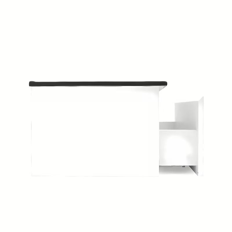 Viseča kopalniška omarica s keramičkim umivaonikom SAT B-Way 1 u bijelom sjaju 79x45x30 cm.