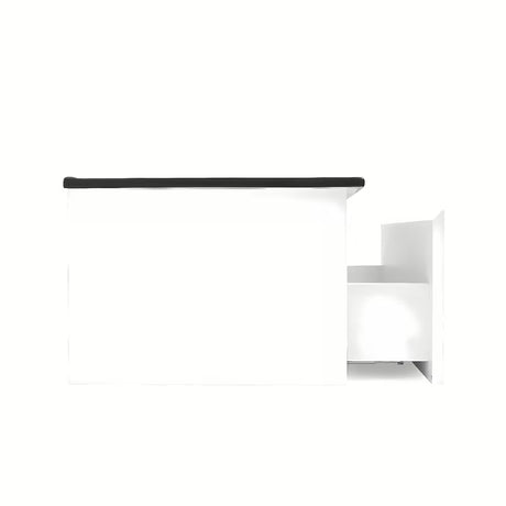 Viseča kopalniška omarica s keramičkim umivaonikom SAT B-Way 1 u bijelom sjaju 79x45x30 cm.