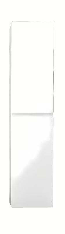 Visoka viseča kopalniška omarica SAT B-Way 30x133x35 cm v beli sijajni izvedbi.