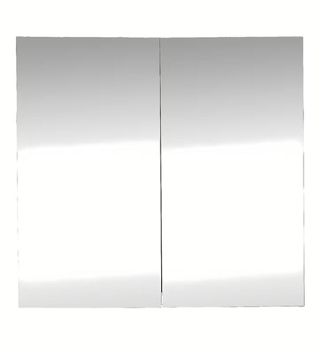 Bela omarica z ogledalom SAT B-Way 80 x 75 cm za kopalnico z možnostjo levega ali desnega odpiranja.