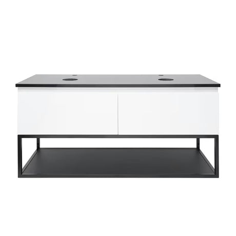 Viseča kopalniška omarica SAT B-Way s pokrovnom pločom u bijeloj boji i sjajnoj izvedbi