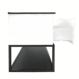 Viseča kopalniška omarica SAT B-Way s pokrovnom pločom u bijeloj boji i sjajnoj izvedbi