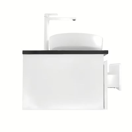 Viseča kopalniška omarica SAT B-Way 119x45x30 cm u sjajnoj bijeloj boji s pokrivno ploščo