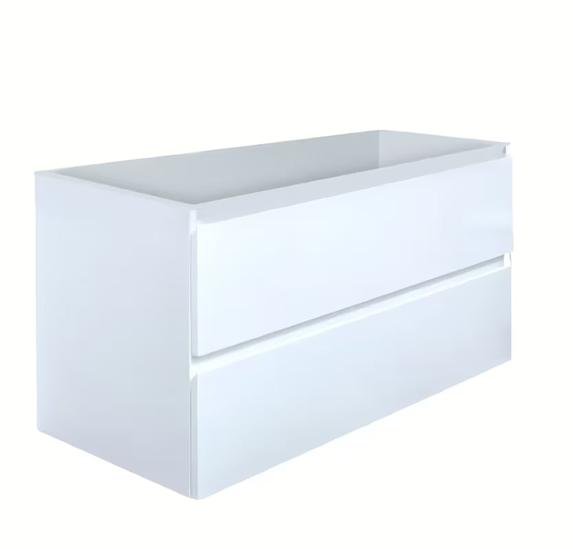 Viseča kopalniška omarica SAT B-Way u sjajno bijeloj boji s pokrivno ploščo u dekoru hrasta