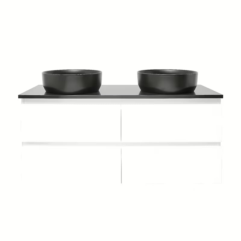 Viseča kopalniška omarica SAT B-Way u sjajno bijeloj boji s pokrivno ploščo