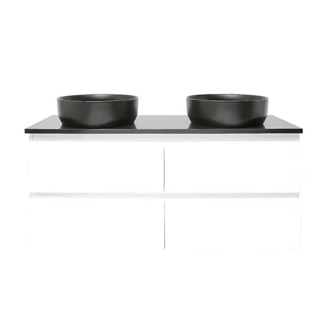 Viseča kopalniška omarica SAT B-Way u sjajno bijeloj boji s pokrivno ploščo