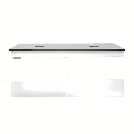 Viseča kopalniška omarica SAT B-Way u bijeloj boji sa sjajnom završnom obradom s pokrivno ploščo