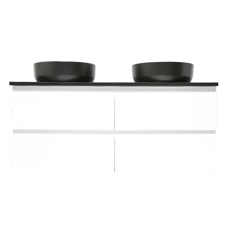 Viseča kopalniška omarica SAT B-Way u bijeloj boji sa sjajnom završnom obradom s pokrivno ploščo